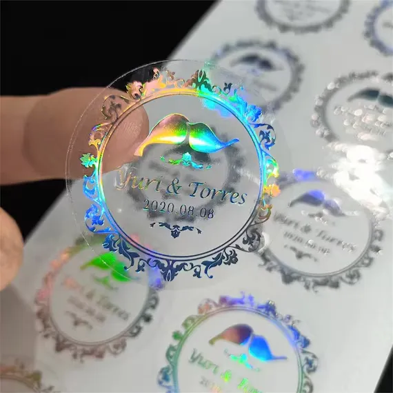 Átlátszó holografikus címke